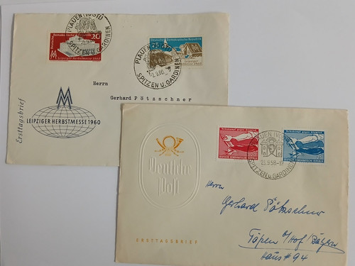 Ddr briefe ersttagsbrief - ddr, fdc