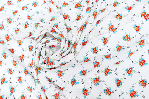 Stoff vintage ddr blumen - ddr,