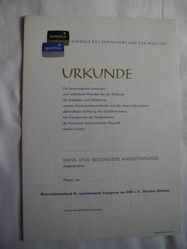 Katalog urkunde spezitex - urkunde,